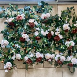 19 flower decorations in sunset terracotta