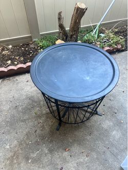 Black Metal Coffee / Side Table – Indoor & Outdoor