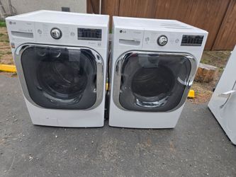 Lg Washer And Dryer Set Electric Extra Large Capacity Washer 5.5cu dryer 9.5 cu 30-day Warranty