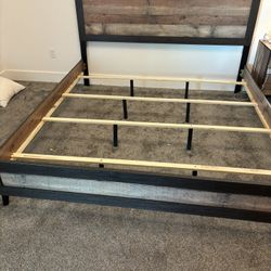 King Size Bed Frame  And Box Springs