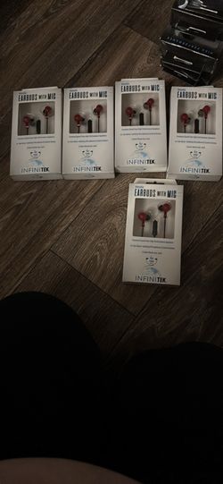 5Pack Metallic Earbuds with Mic