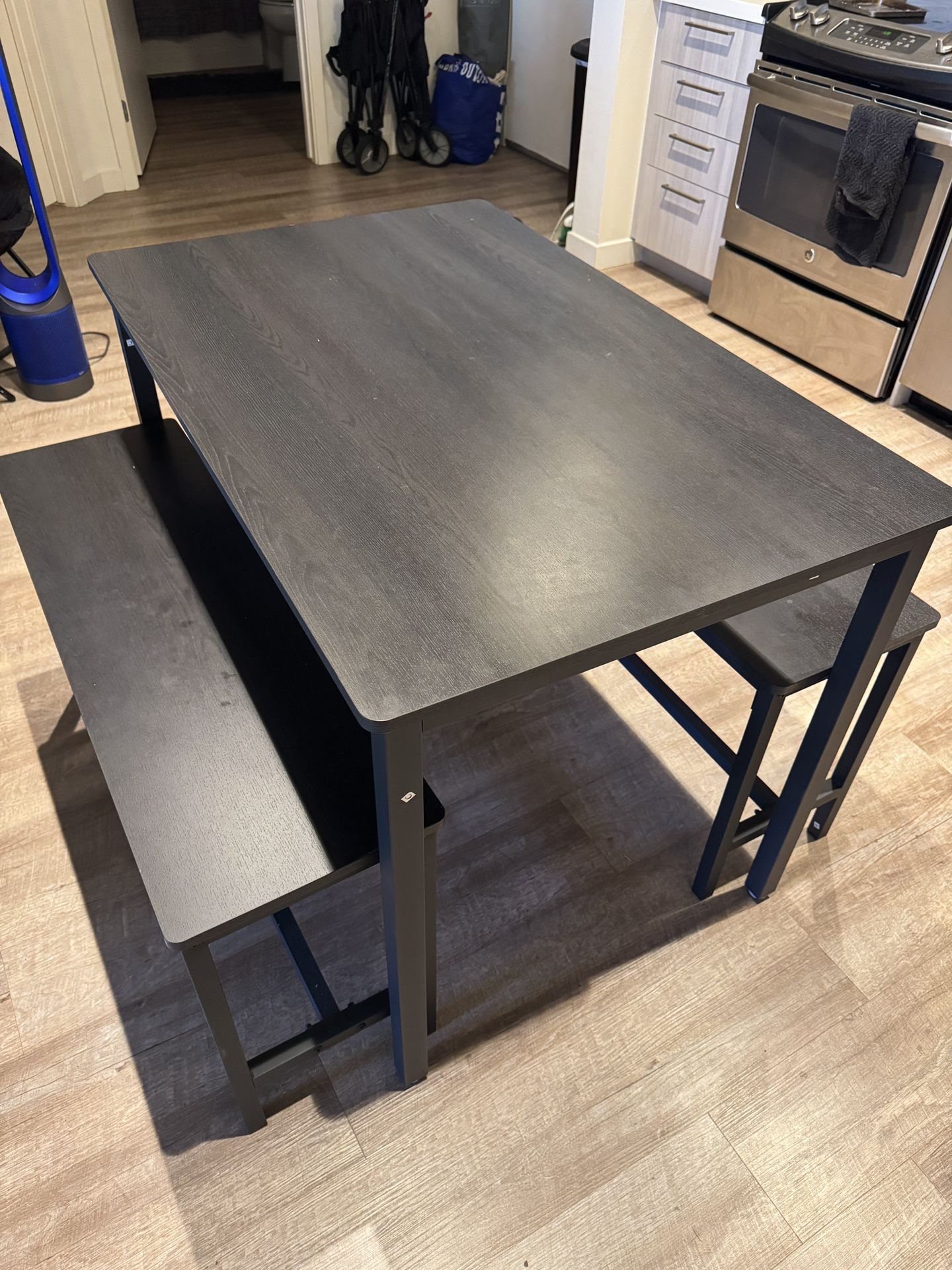 Wood Table w/ bench, Moving sale!