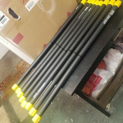 8 Aerobical Bars 6lb. 39.5 Inches Long 