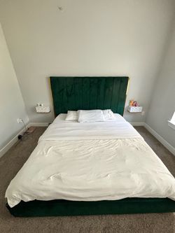 California King bed and mattress