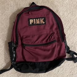 Pink Victoria’s Secrets Backpack Limit Edition No More Manufactured Burgundy Color Fashion Fancy 