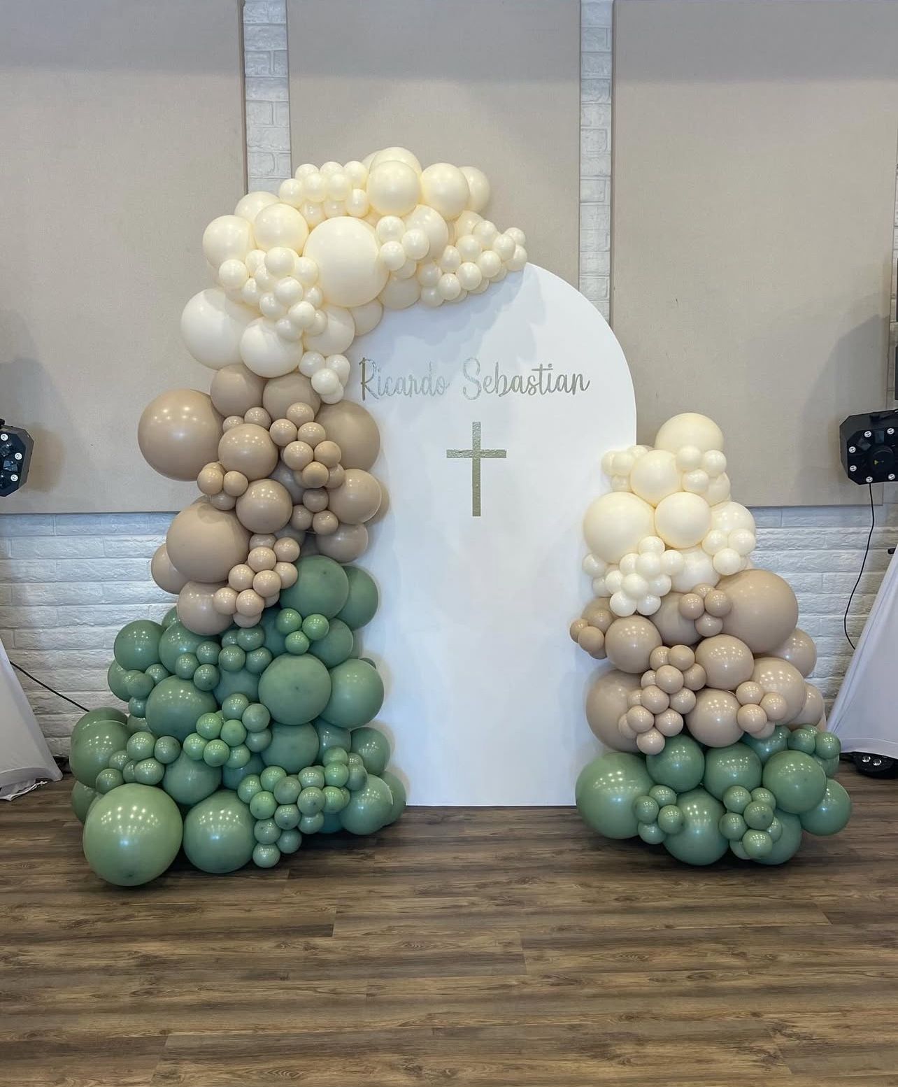Bautizo Decorations , Balloon Garland , Backdrops