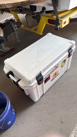 Pelican insulated cooler ice chest 65 quart made in the USA