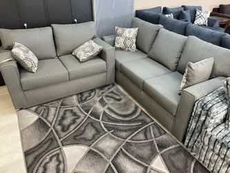 GRAY SOFA LOVESEAT