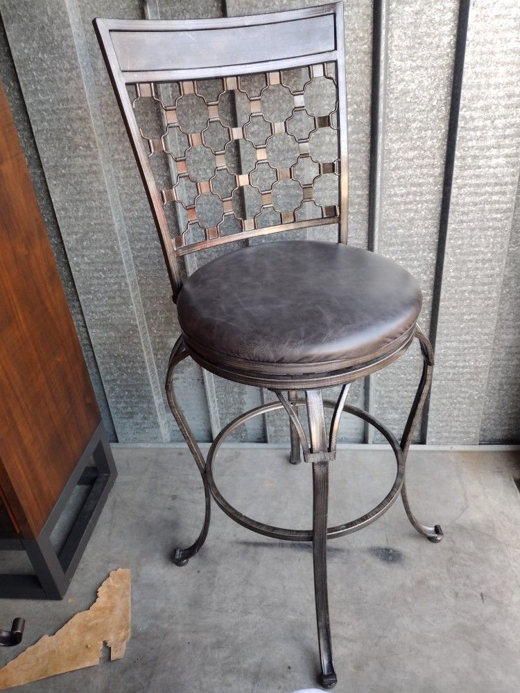 Brand New Factory Barstool Charcoal Swivel
