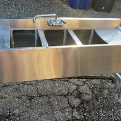 Three Sink- Backbar