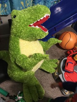 Giant stuffed dinosaur