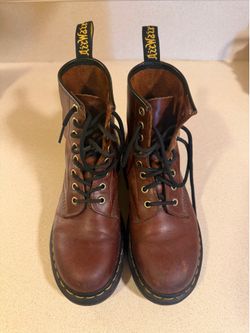 Dr Martens 1460 Cherry Red Smooth Leather Boots US 6 UK 4 EU 37 Docs