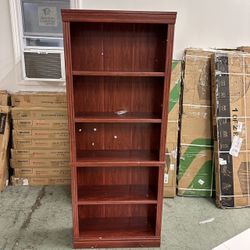 5-Shelf Standard Wooden Corner Bookcase for Office,Living Room,Bedroom,Natural Colors