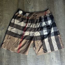 Burberry Checkered Swim Shorts Size Large
