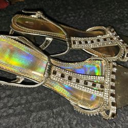 Womens Gold dress Shoes