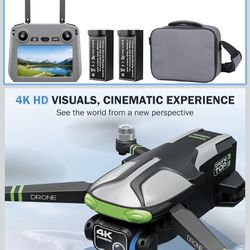 GPS Drones with Camera for Adults 4K, 100-Min Flight Time, 5.7" FPV Screen