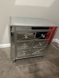 Glass nightstands