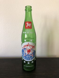 1978 MLB All-Star Game San Diego 7up Bottle