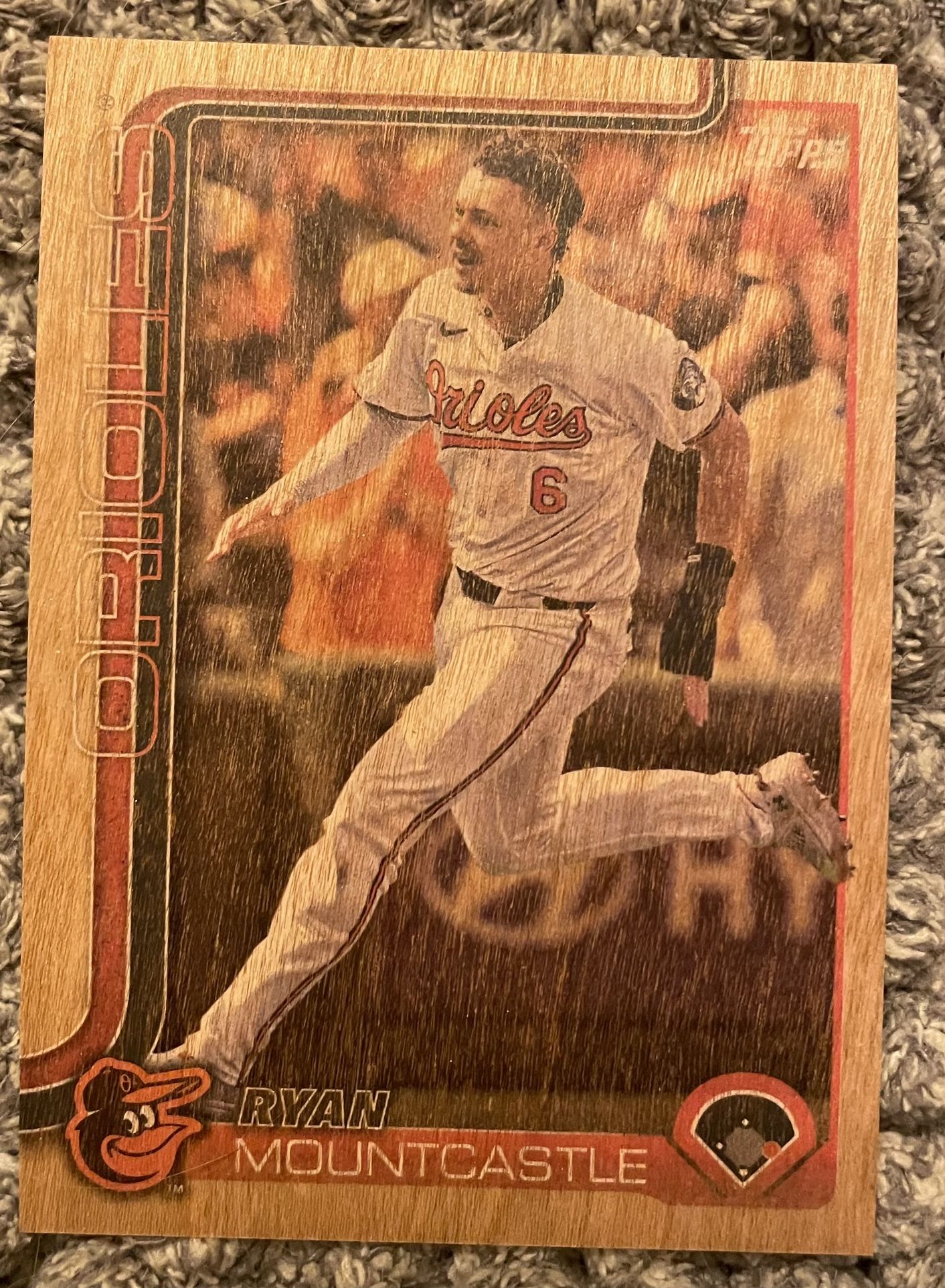 Baltimore Orioles Ryan Mountcastle Topps Wood Parallel 23/25