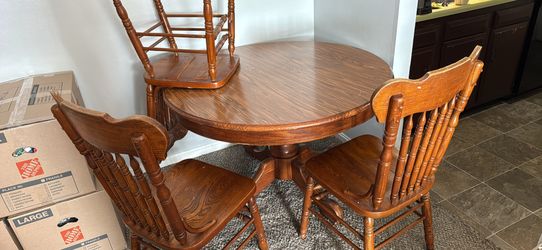 3- Chair Wooden Table Set