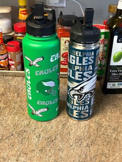 Philadelphia Eagles Water Bottles Set of 2