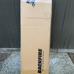 Cardboard box for a Backfire Skateboard,  41” long x 14” wide x 7” deep.