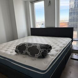 King size bed + mattress and more