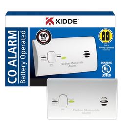 Kidde AA Battery Operated Basic Carbon Monoxide Alarm - 9C05-LP3 We have 3 in stock