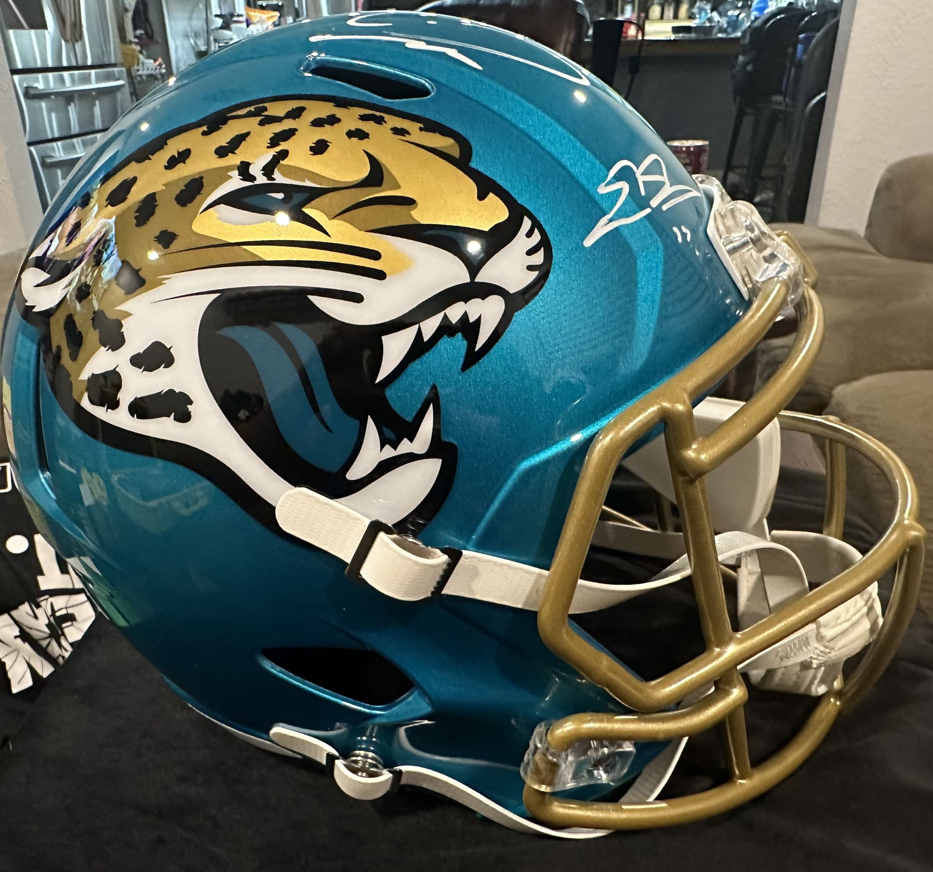 Etienne Engram Ridley Triple Signed Jaguars Full Size...