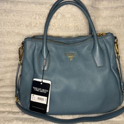 Authentic Blue Prada Bag 