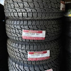 245/70/17 LANDSPIDER -NEW TIRES $120 EACH TIRE/ CADA LLANTA- INSTALLED AND BALANCED