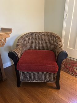 Woven Rattan Armchair