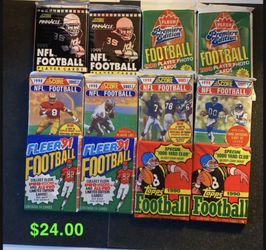 (12) Unopened Football Packs
