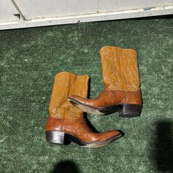 Vintage Nocona Men's Lizard Leather Cowboy Boots size 11 D