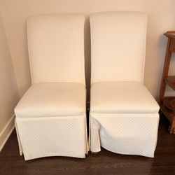Upholstered Parsons Chairs- Set Of 2