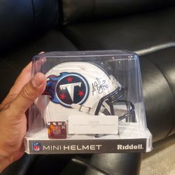 Packman Jones signed mini helmet