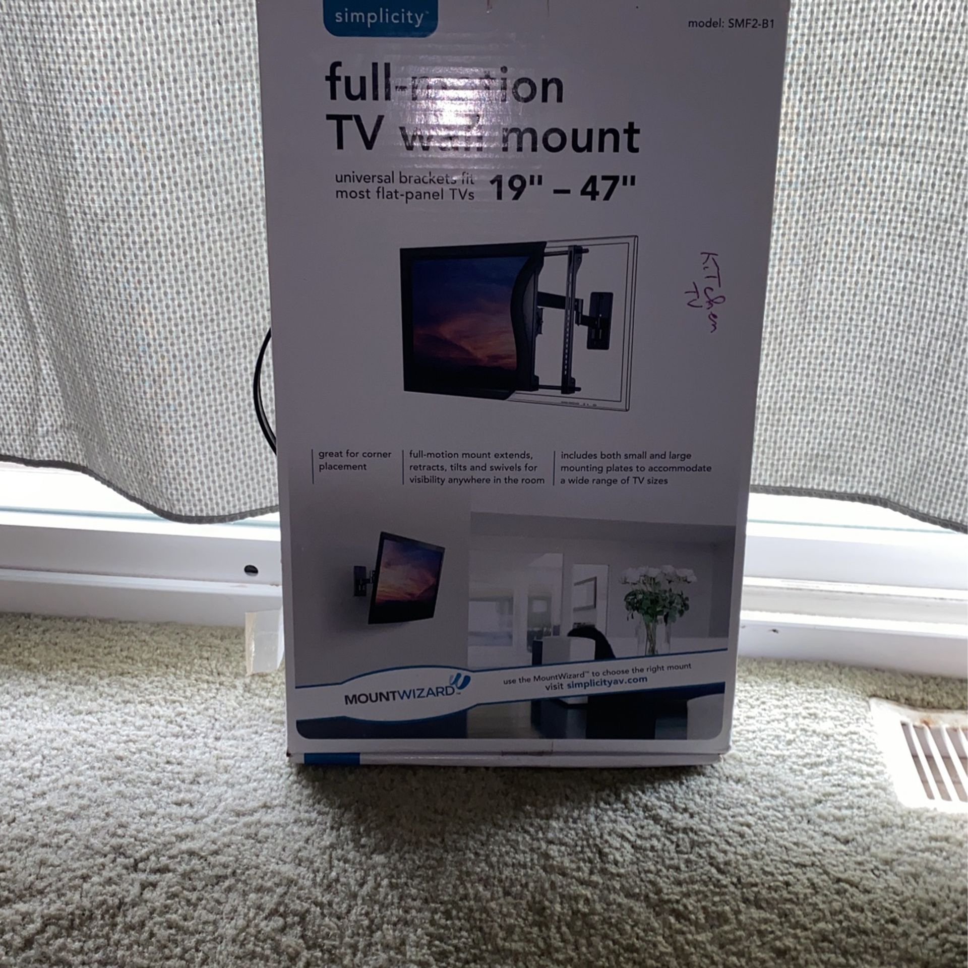 Full Motion TV Wall Mount Still In Box Never Used ( At Least By Me)