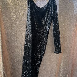 Black Sequence Dress