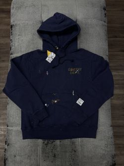 Gallery Dept Paint Logo Vintage Navy Hoodie 