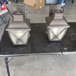 Garage door lights