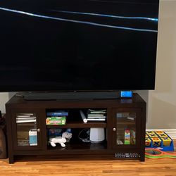 Solid Wood TV Stand – Holds up to 85” TV