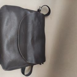 Eddie Bauer Leather Messenger Bag