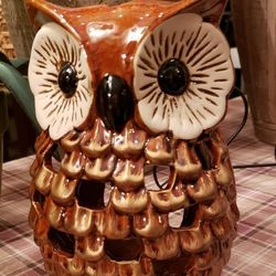 CERAMIC OWL WITH CUTOUTS