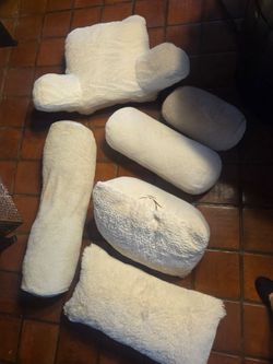 Set of 6 pillows including 2 backrest style $35