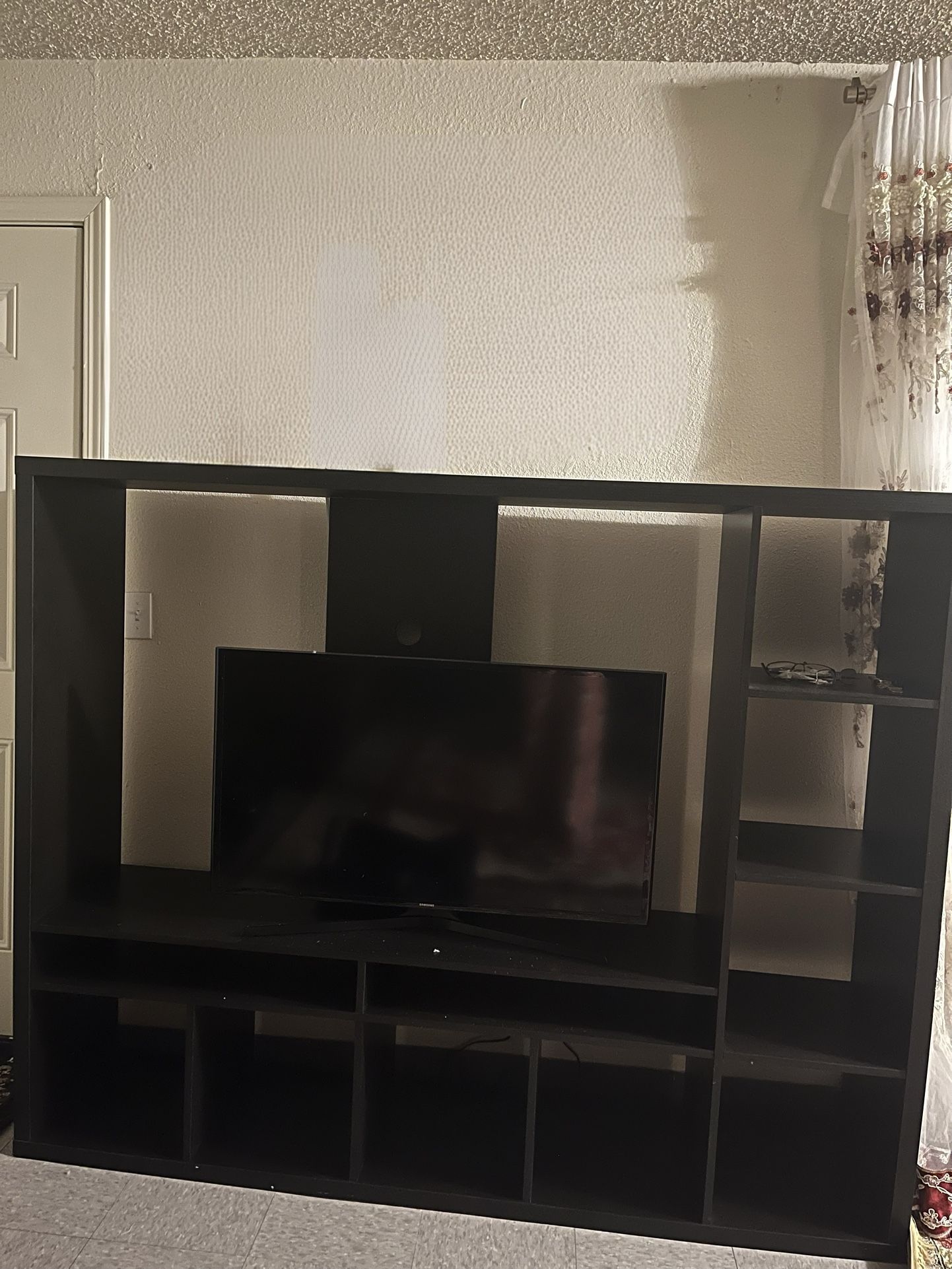 LAPPLAND TV Storage Unit with Shelves and Panel