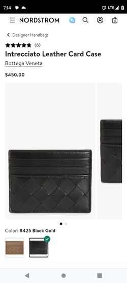 Bottega Veneta Intrecciato leather card case