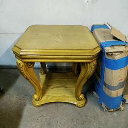 end table (solid wood)