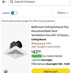 Bathroom Ceiling Exhaust Fan