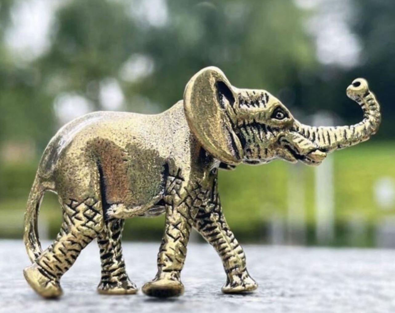 New Mini Elephant Desk Home Decor Good Luck Gift