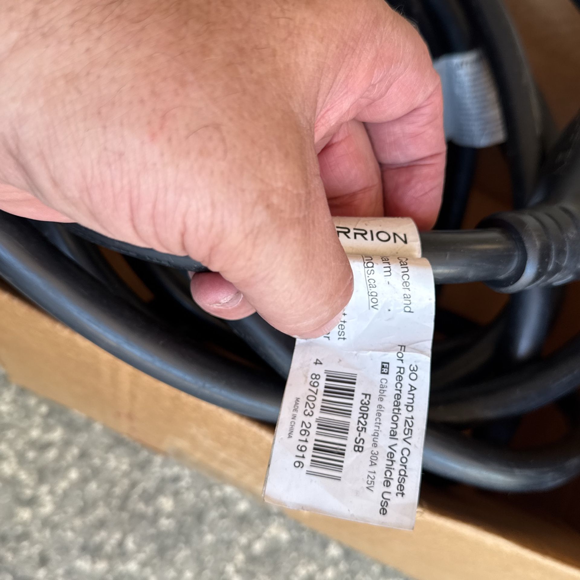 New RV power cord 2024 Furrion 30Amp 25 foot and one is 30
